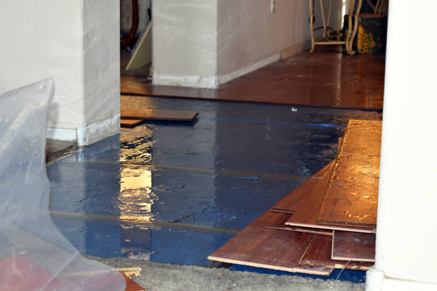 Professional Sewage Cleanup technician working in Beaverton, MI
